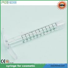 disposable food grade cosmetic syringe